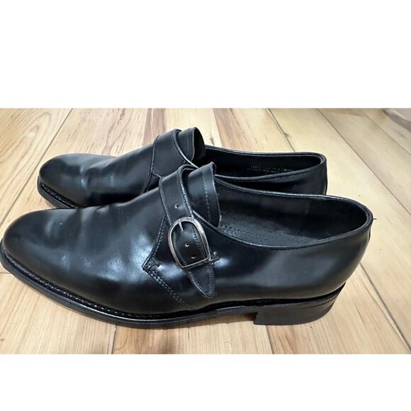 Stuart McGuire Monk Strap Loafers Mens 13 Black Ortho Vent - Picture 12 of 12